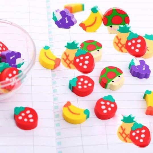 

Set Penghapus Mini Berbentuk Buah-Buahan Dalam Pemasan Lucu