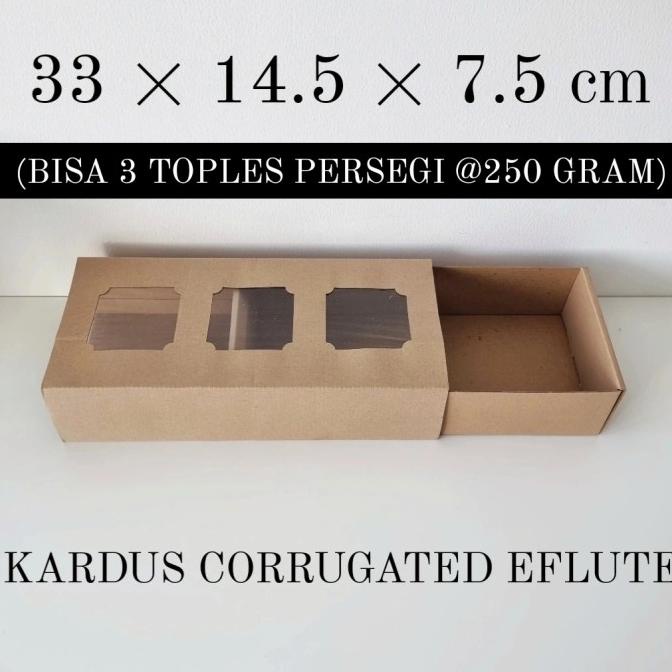 

Box Toples Kue Kering Parcel Lebaran Natal Imlek 33X14.5X7.5 Pengiriman Cepat