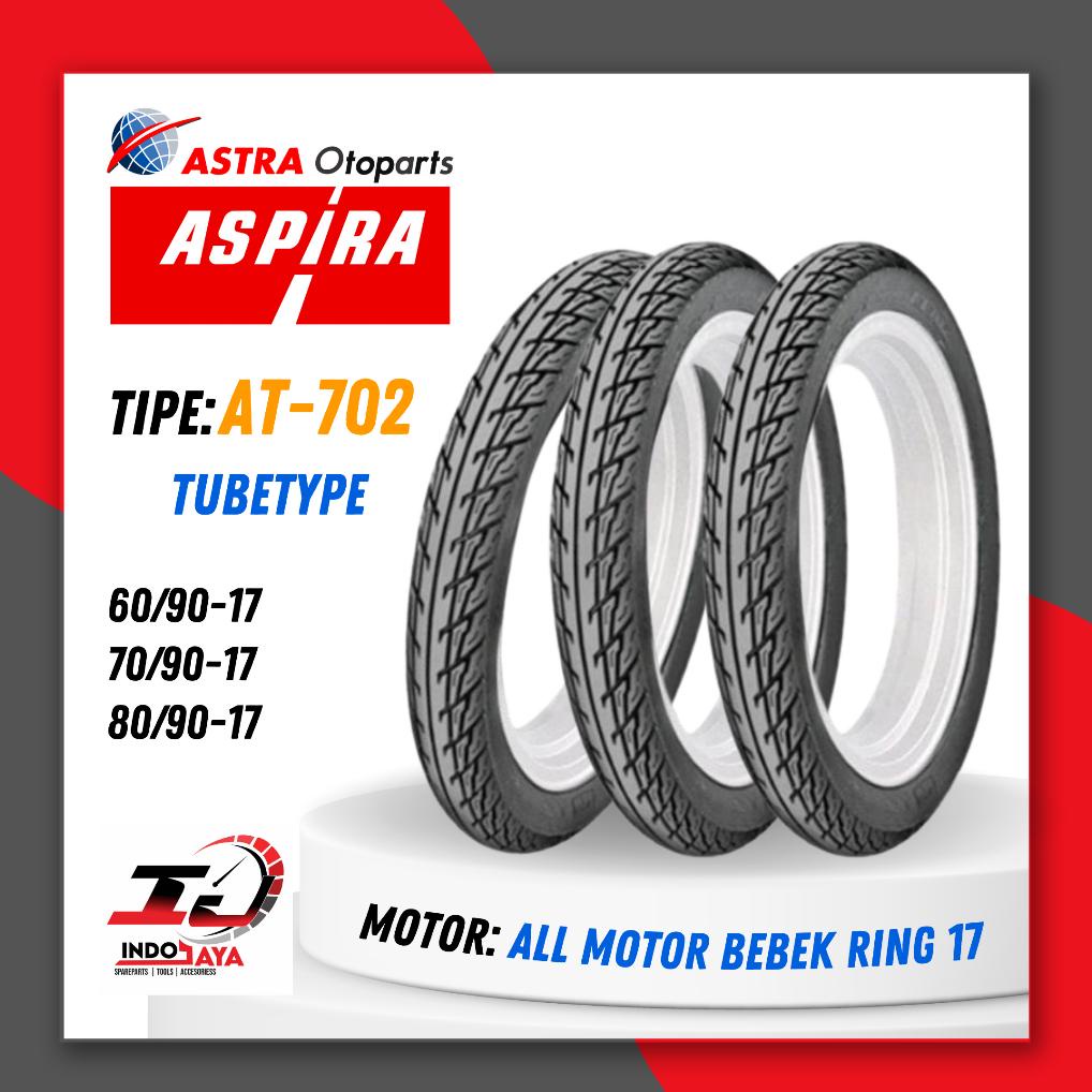 Eksklusif Ban Aspira Tubetype At702 X / At-702X / Ban Luar Aspira Ring 17 (60/90-17 - 70/90-17 - 80/90-17 ) Ban Motor Revo, Supra &amp; Jupiter / Aspira Tire Original Asli / Astra Otoparts / At-702 / At 702 / 701X / At-701 X / Maxxis On Off Road / M6239 /