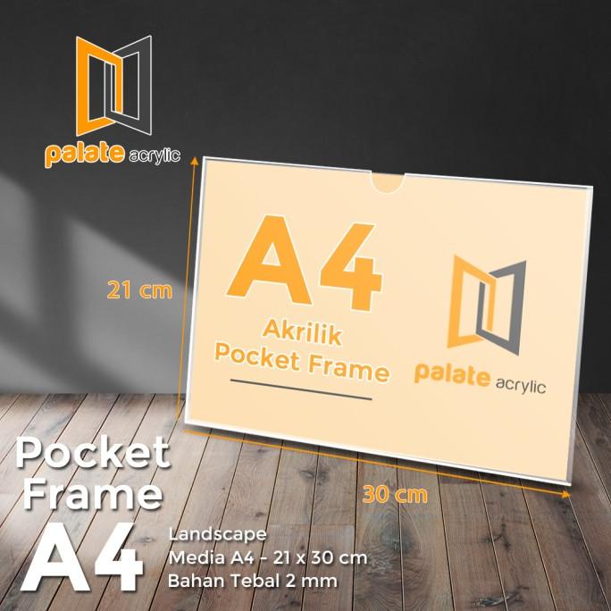 

rin ACRYLIC POCKET FRAME / AKRILIK THICKER / AKRILIK POCKET A4 2MM