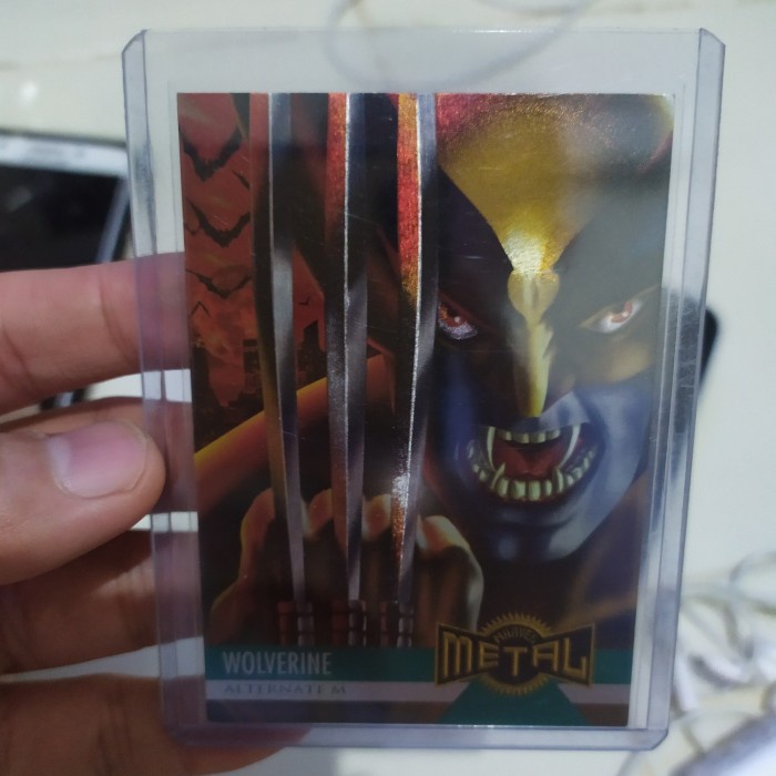 kartu terbaik wolverine alternative m marvel metal rerekeke85