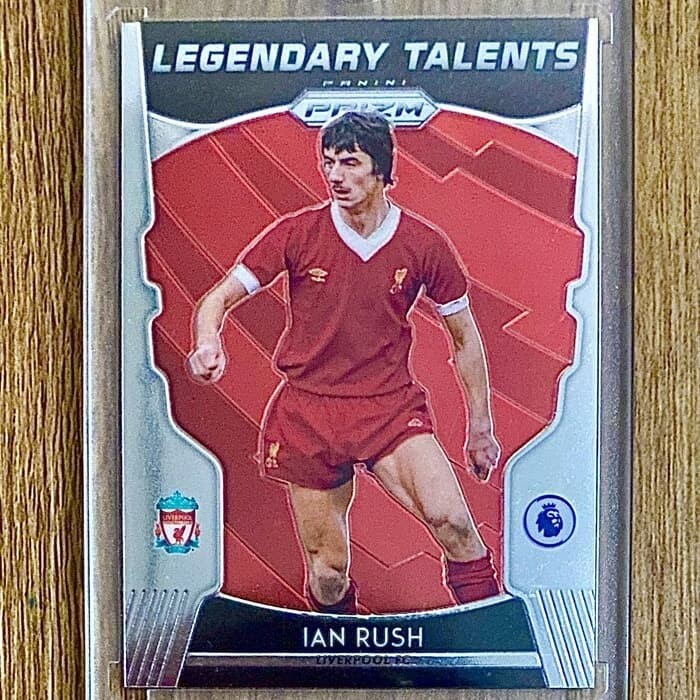 kartu bola panini prizm ian rush liverpool legend no #3 whoshookthekop rerekeke85