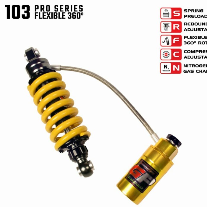 ✨Sale Shock Breaker Belakang Tabung Pisah Merek Ride It Tipe 103 Honda Sonic Berkualitas