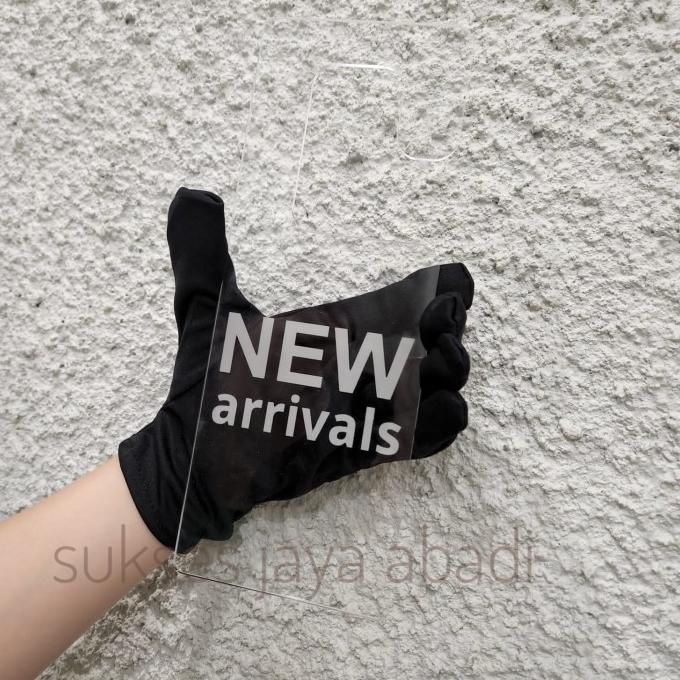 

<<<<<] Papan New Arrival Transparan Bening / Papan Butik / Dekorasi Butik