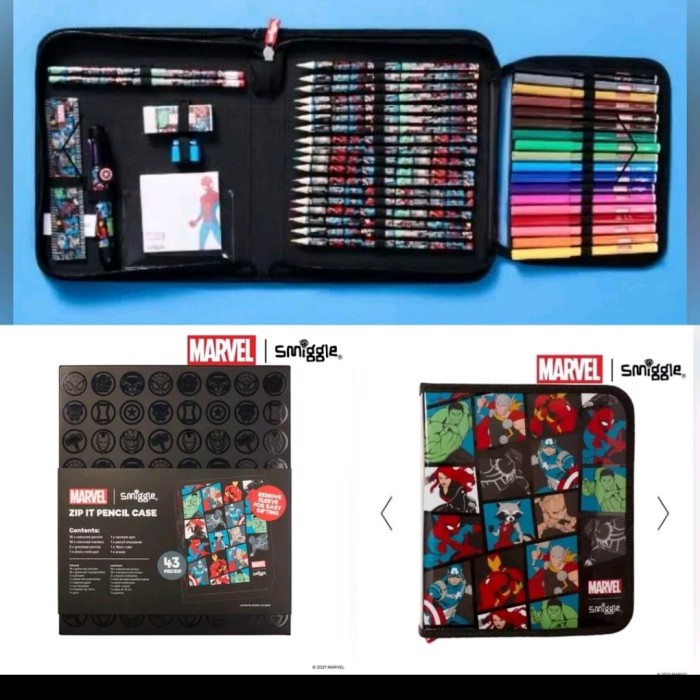 

SMIGGLE STATIONERY SET MARVEL AVENGERS/ ALAT TULIS SMIGGLE/KADO