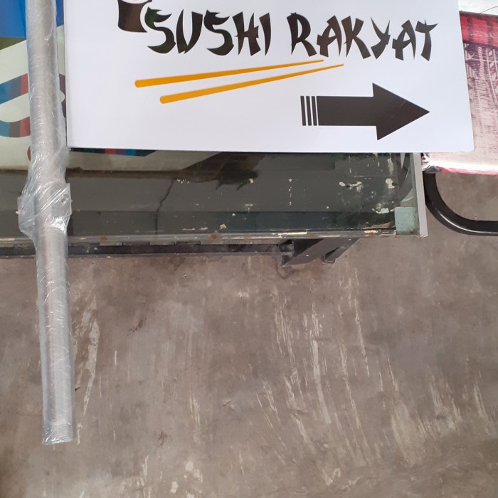 

Promo Plang Nama Toko Custom + Tiang 60 Cm