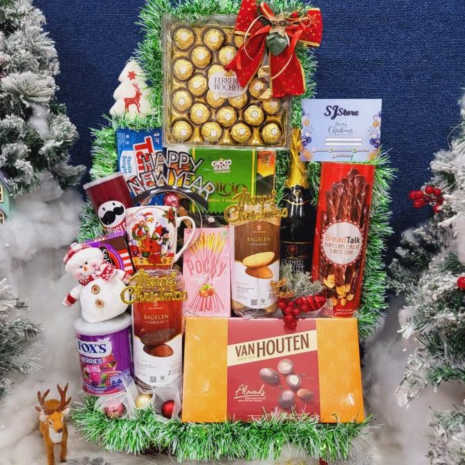 

Terlarisss - Paket Dekorasi Hampers Natal Christmas Parcel Hadiah Kue Kering 326 - Langsung Kirim