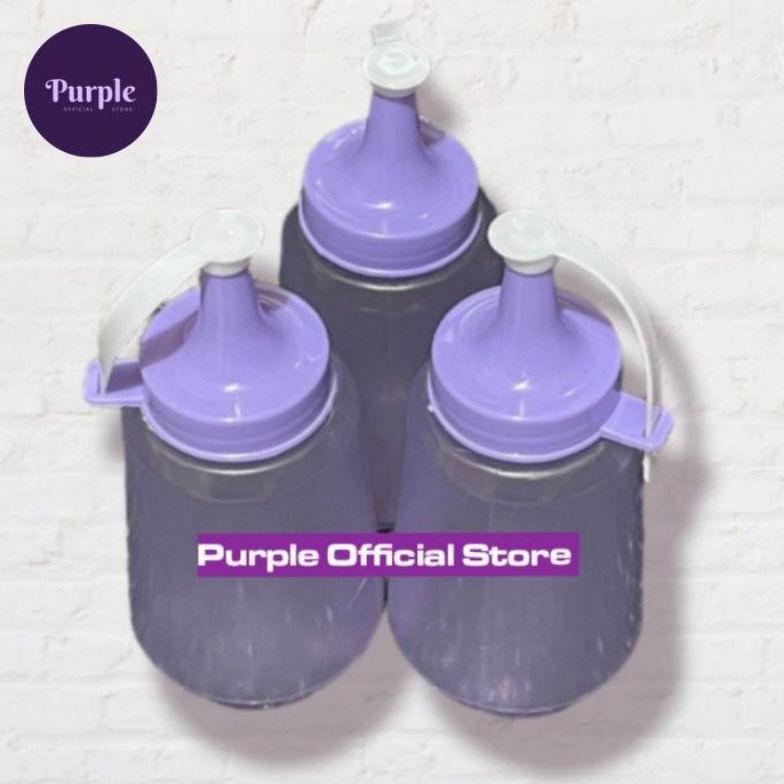 Xtbm*262 3Pcs Botol Saus Kecap 200Ml- Ungu