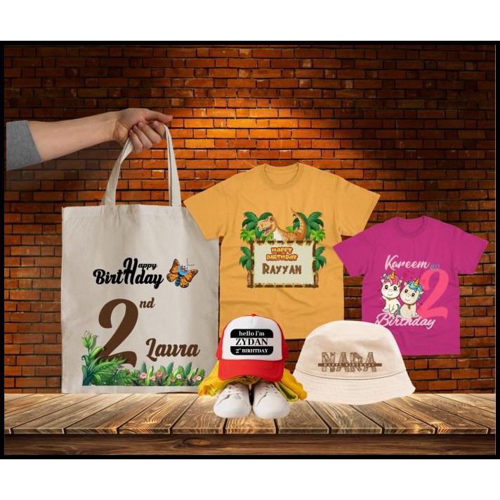 

TERMURAH STIKER BAJU STICKER DTF CUSTOM ULANG TAHUN STIKER BAJU SETRIKA PRAKTIS !!!