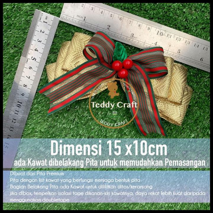 

DISKON PITA HIAS SIAP PAKAI TEMA NATAL - CHRISTMAS RIBBON HAMPERS PARCEL GIFT !!!!!