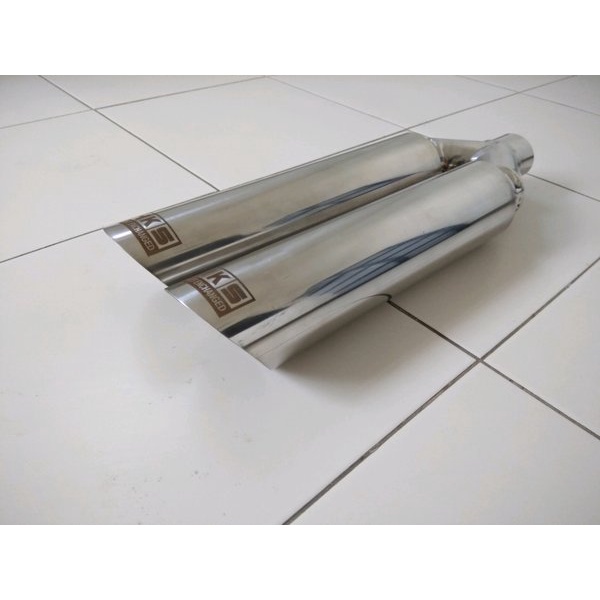 Knalpot mobil hks bambu runcing cabang