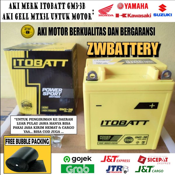 Aki Motor Yamaha New RX-KING ITOBATT GEL MTX3L