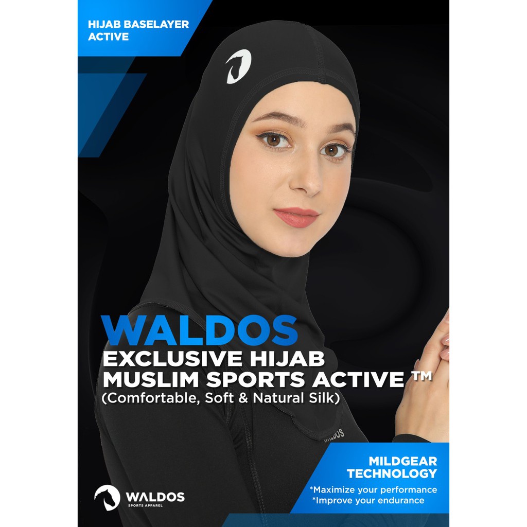 Exclusive Hijab Waldos Muslim Kerudung Jilbab Sports Olahraga