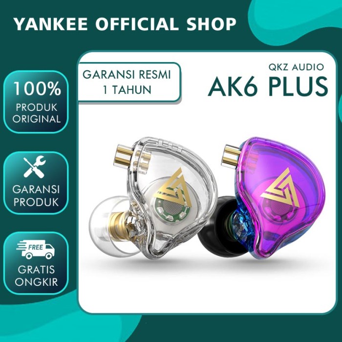 Qkz Ak6 Plus Extra Bass Earphone Detachable Upgrade Qkz Ak6 Pro Kz Edx Audio Ready