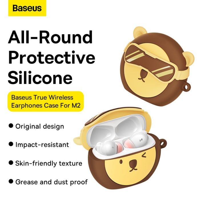 Baseus Case Silicone Earphone Earbuds Tws Bowie M2 Original Casing Audio Ready