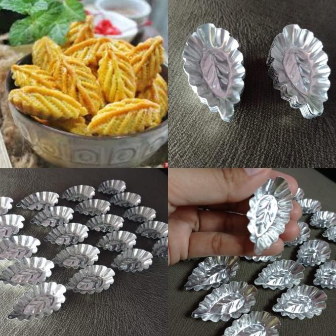 Cetakan Kue Nastar / Kue Satu Motif Daun Isi 20 Pcs Stok Terbatas