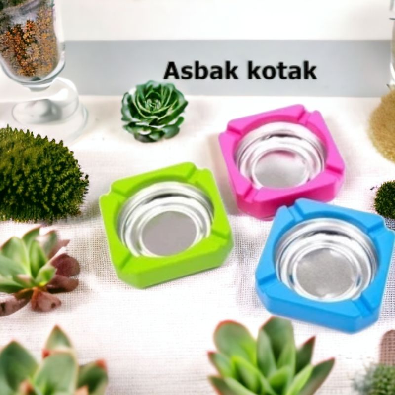 Asbak Rokok kotak Asbak Rokok Stainless