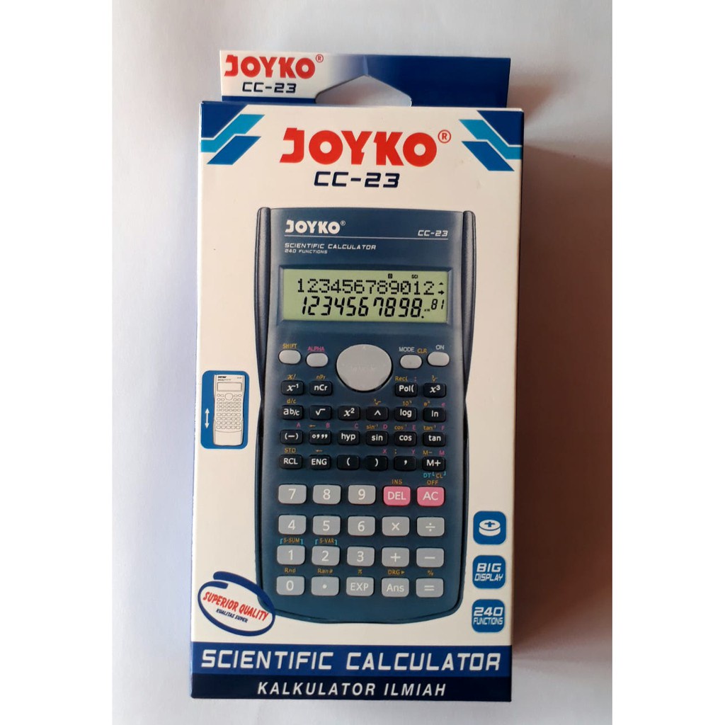 

Kalkulator Scientific Joyko Cc-23