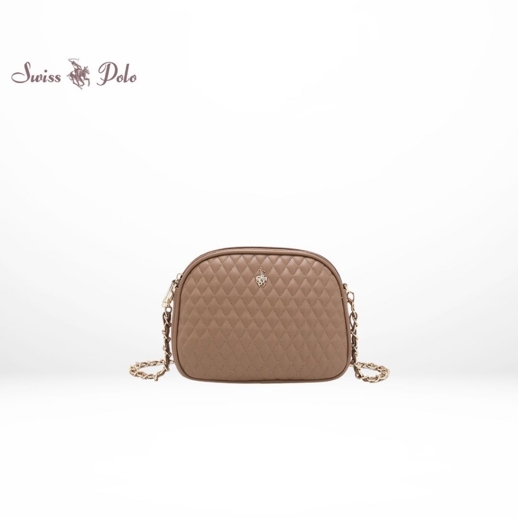 Swiss Polo Quilted Chain Sling Bag / Crossbody Bag (Tas Selempang Wanita)  - HJP 547