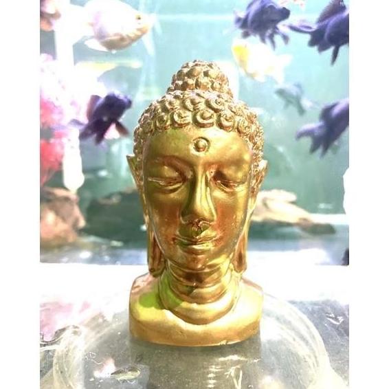 Ready Stock Patung Hiasan Akuarium / Ruang Tamu Model Kepala Budha