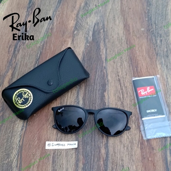 [Baru] Rayban Erika 4171 Black Sunglasses Berkualitas