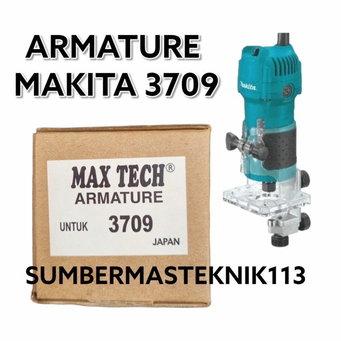 ARMATURE MAKITA 3709 ANGKER MESIN TRIMER MAKITA 3709 MESIN PROFIL 3709 -Lulas G