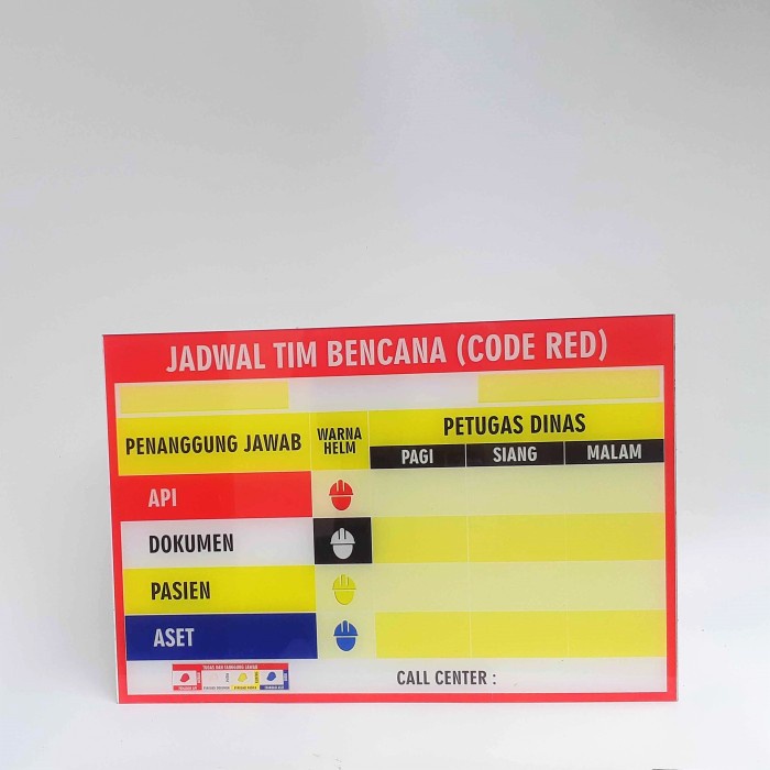 

Jual Papan Code Red