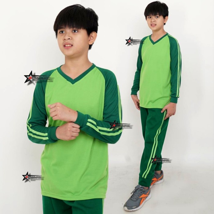 Setelan Kaos Olahraga Anak Sekolah / Seragam Olahraga