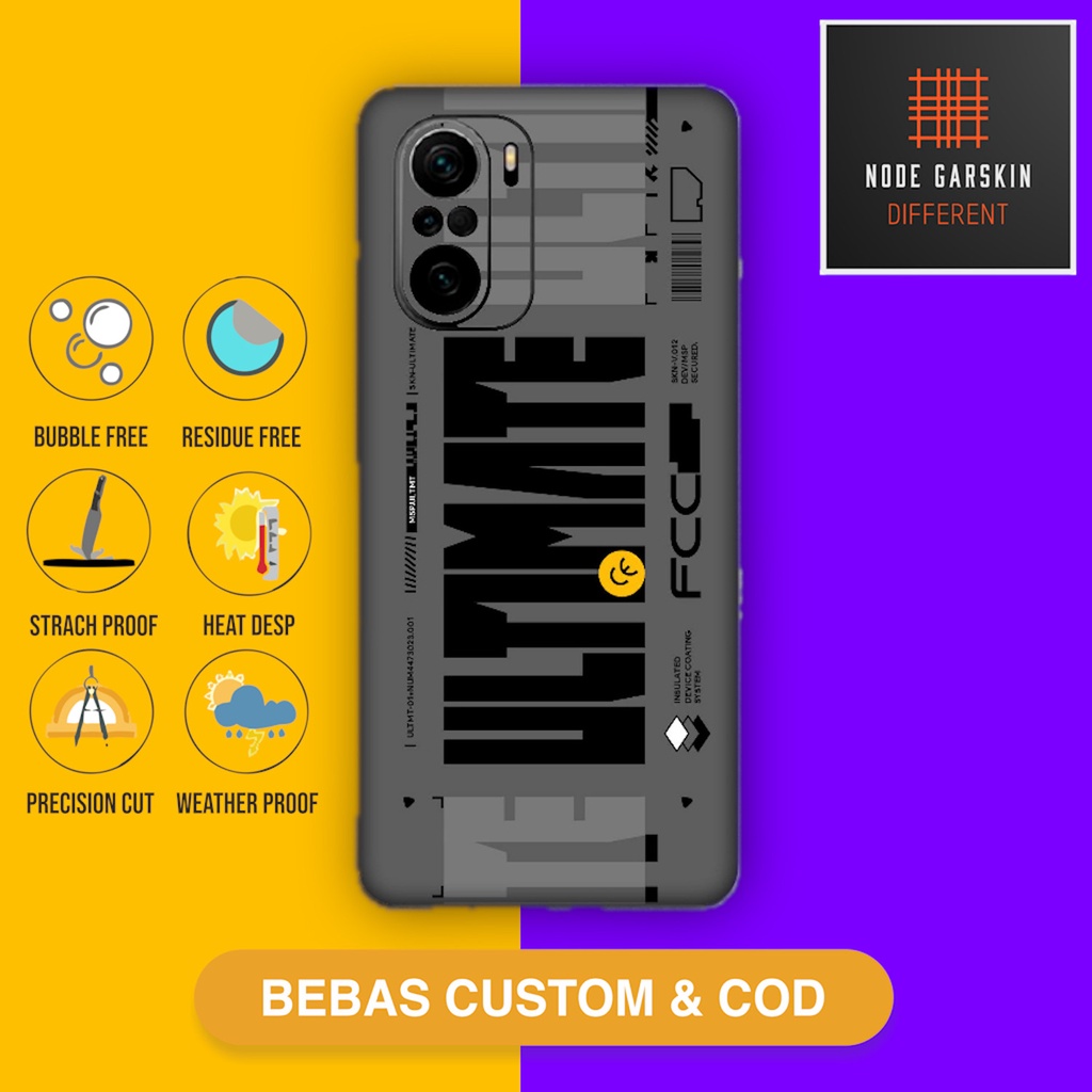 Garskin Skin Poco F3 Fullbody Atau Backonly ultimate 3 - Vinyl Protector