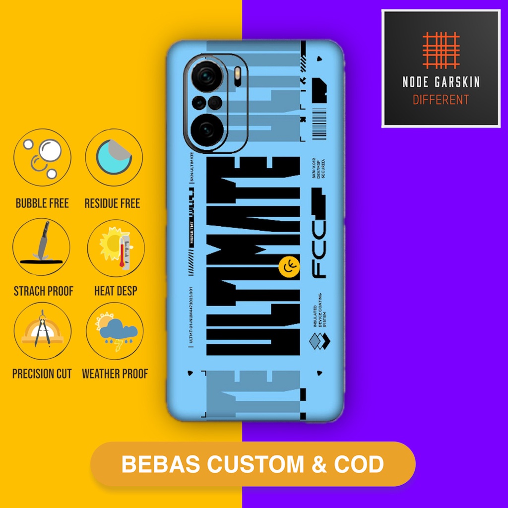 Garskin Skin Poco F3 Fullbody Atau Backonly ultimate 6 - Vinyl Protector