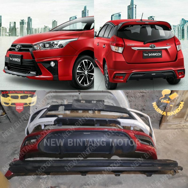 Bodykit sideskirt toyota yaris trd sportivo 2015 2017 original