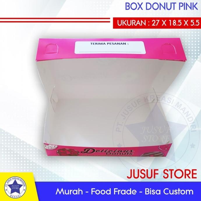 

Hrxm*270 Box Dus Donat Ukuran 27X18,5X5,5Cm Isi 50 Pcs