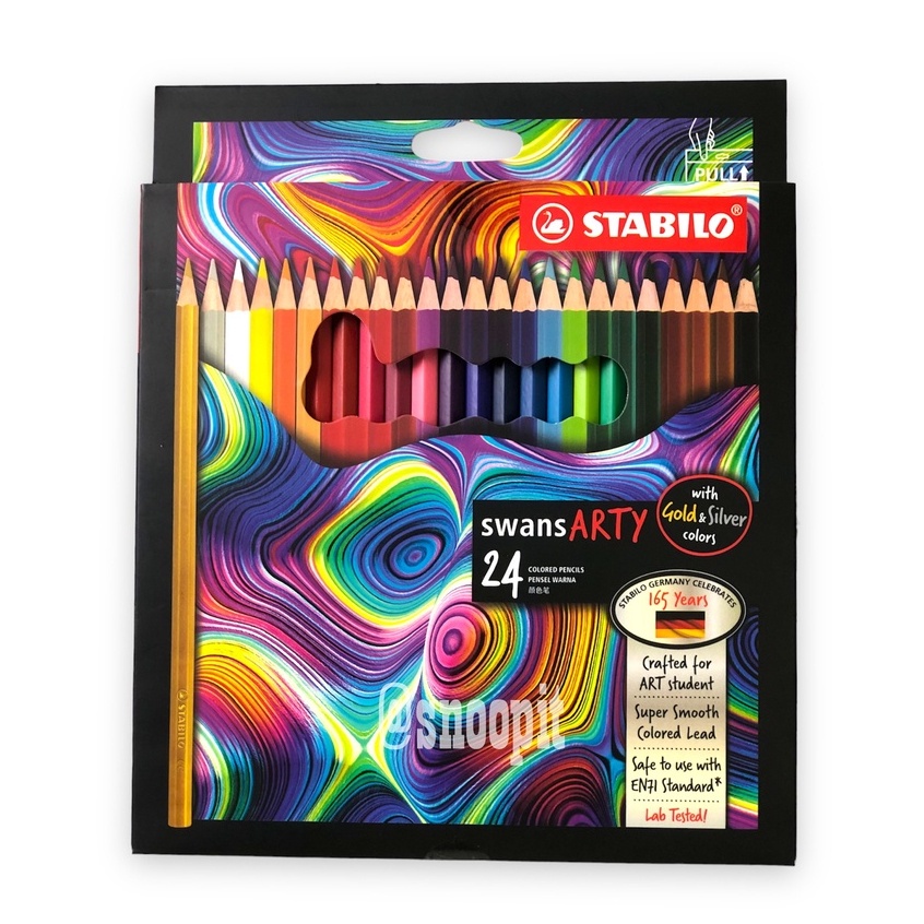 

Sil Warna Stabilo Swans Arty 24 Warna #1520/24 Colour Cil 24 Colored Cils Mewarnai Anak