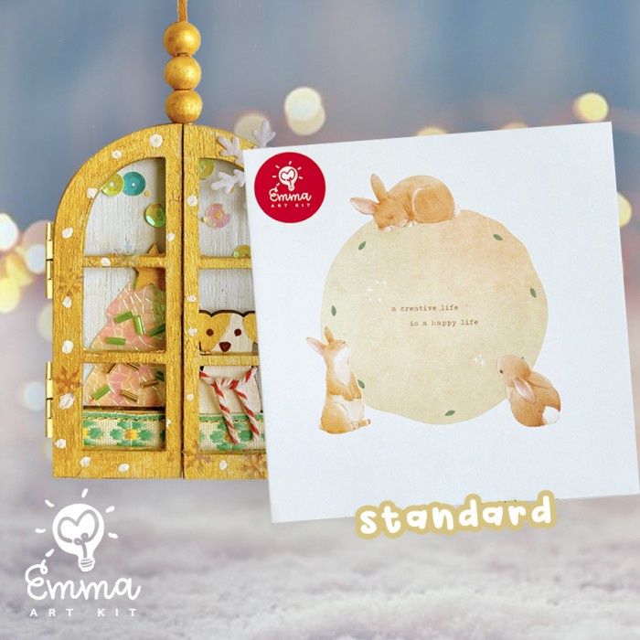 

Masih Ada! Diy Ornament: Christmas Window By Emma Art Kit (W/ Paint & Brush)