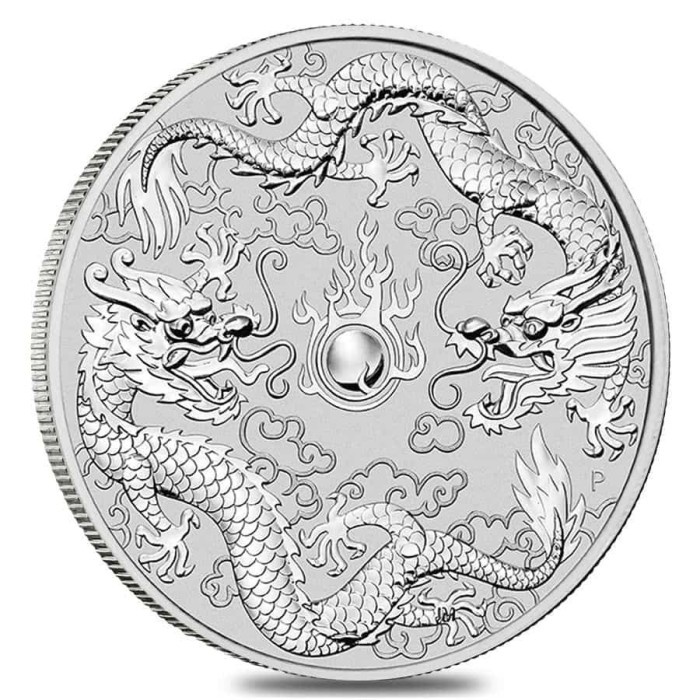 Terlaris Koin Perak 2019 1oz Silver Coin Double Dragon Perth Mint 1 oz Naga SALE
