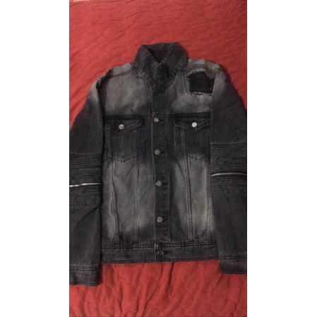RUCAS JADE DENIM BLACK BIKER