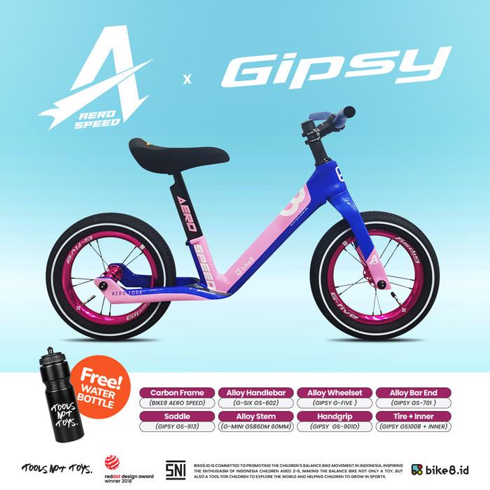 BIKE8 X GIPSY BALANCE BIKE CARBON FIBER FULL BIKE SERIES - SEPEDA ANAK