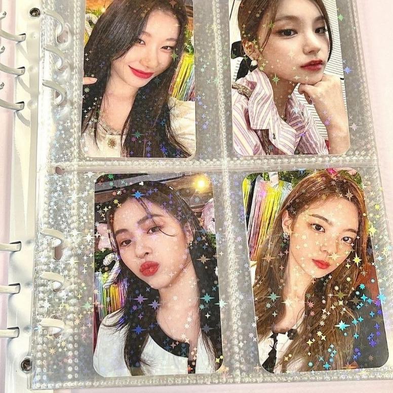 

Hot - (10 LEMBAR) SLEEVE HOLOGRAM LASER BINDER A5 POCARD ,,