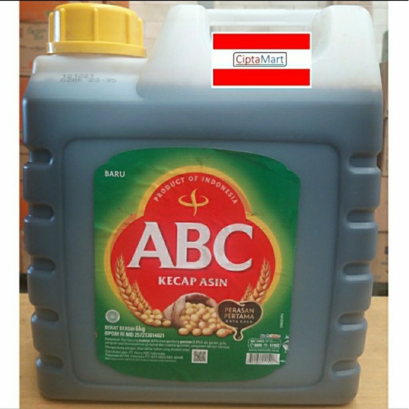 

Kecap Asin Abc Jerigen 6 Kg