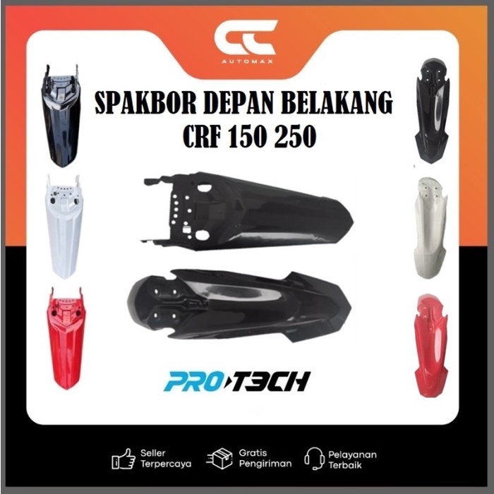Spakbor Set Depan Belakang Motor Trail Honda Crf 150 250 Kode Hv284