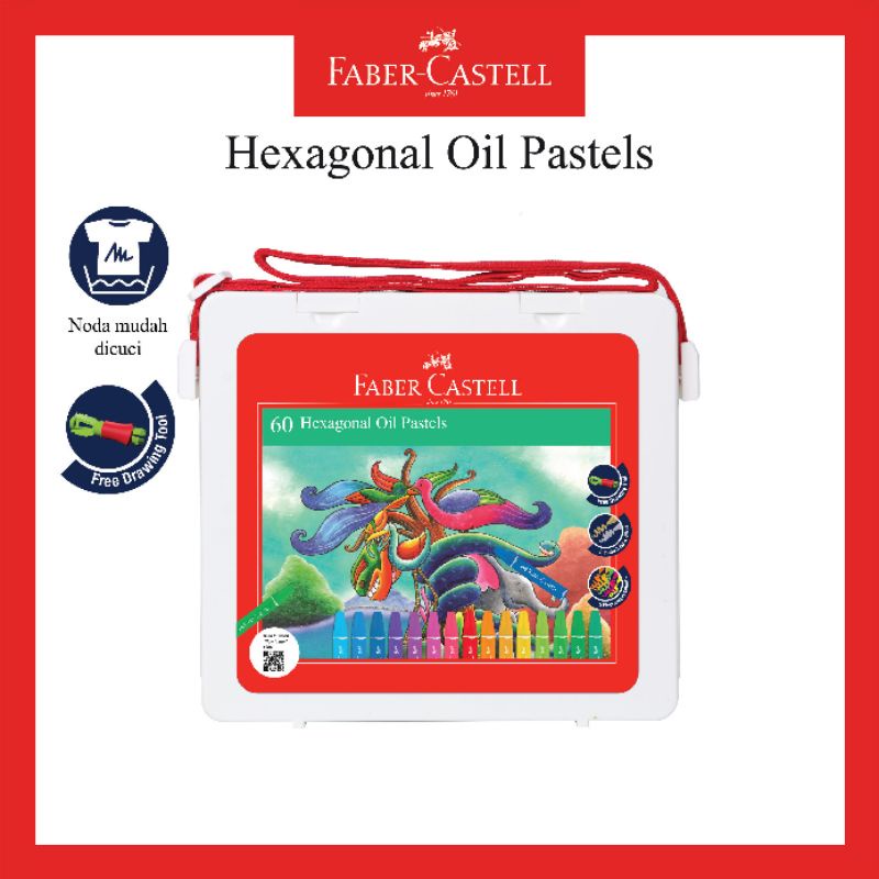 

Faber Castell Hexagonal Oil Pastel / Crayon Isi 60