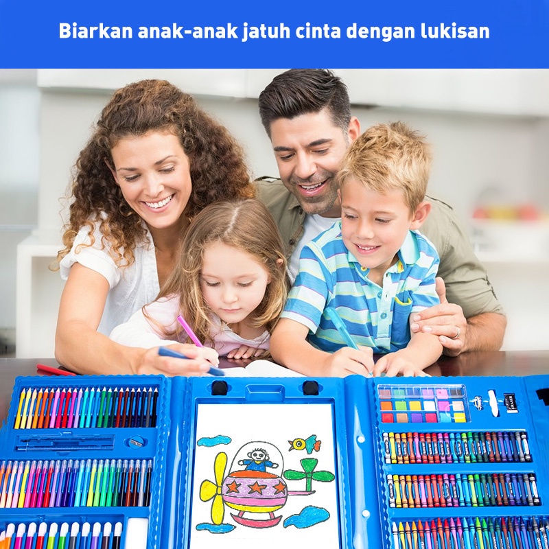 

Crayon Oil Pastel Sil Warna Spidol Lengkap Isi 208 Pcs