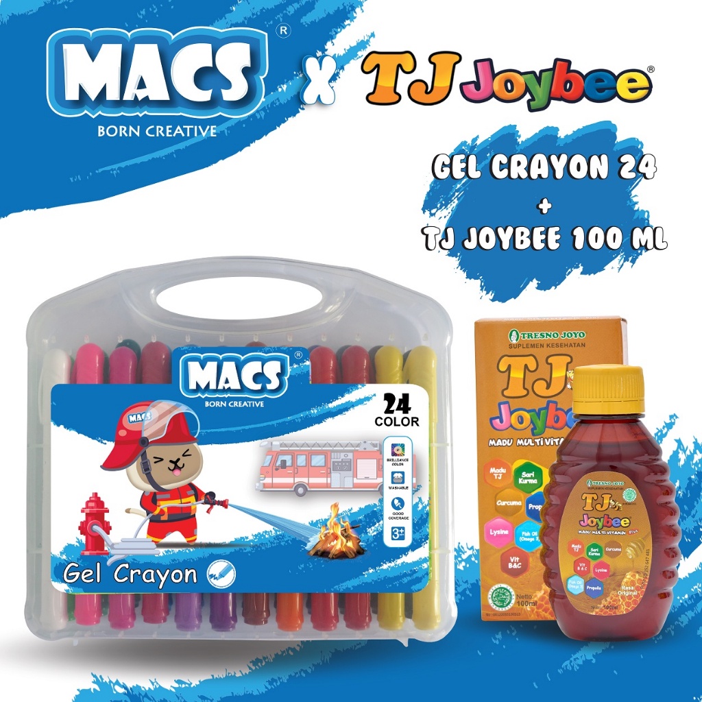 

Macs Gel Crayon 24 Free Tj Joybee 100Ml