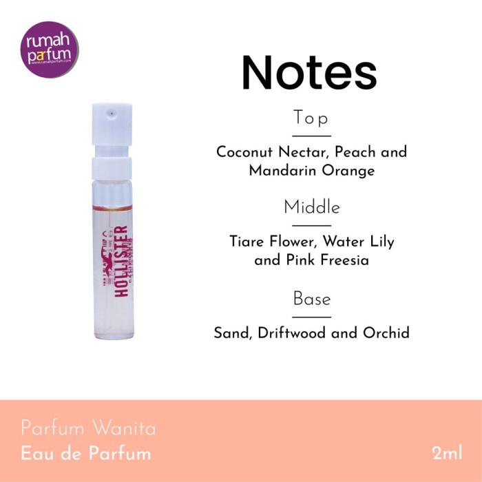 OCacaca- Parfum Hollister Wave 2 For Her (Vial) 2 ML