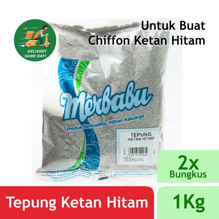 

Harga!! Merbabu Tepung Ketan Hitam 1Kg x 2Pcs Same Day Delivery