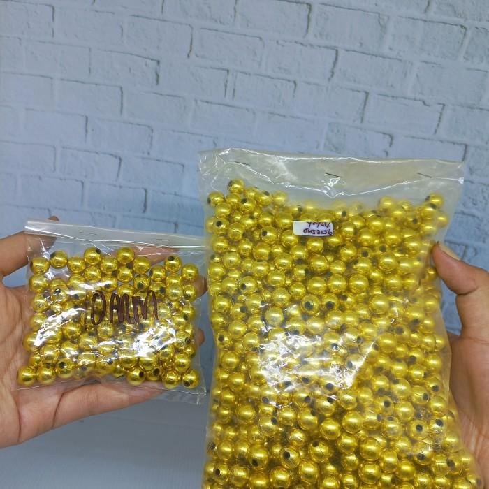 Mute mote manik manik payet mutiara sentetis bulat gold Best Seller