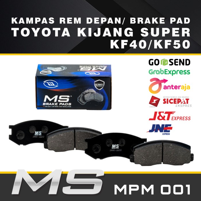 BRAKE PAD / KAMPAS REM DEPAN TOYOTA KIJANG SUPER KF40 / KF 50