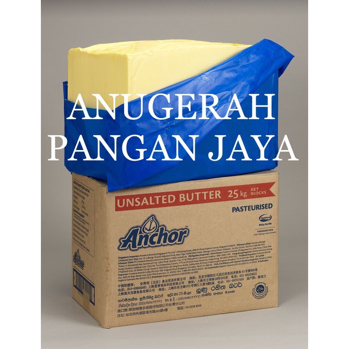 

Anchor Unsalted Butter 1Kg Khusus Grab Gosend Repack