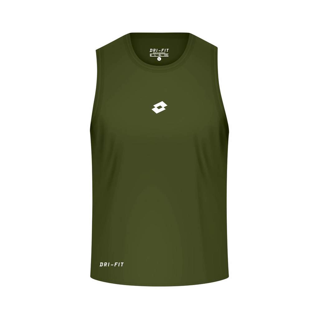 Kaos tanktop sleeveless singlet pria dry fit gym running pria