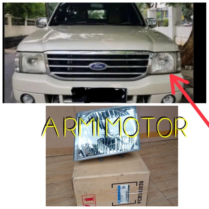 [Original] Headlamp Ford Everest Ranger 2003-2006 Headlamp Kiri Original Ford Diskon